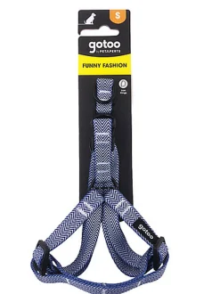 Gotoo - Harnais Chevron Bleu pour Chien