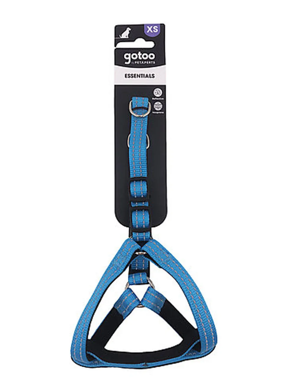 Gotoo - Harnais Essentials en Nylon Premium Bleu pour Chien
