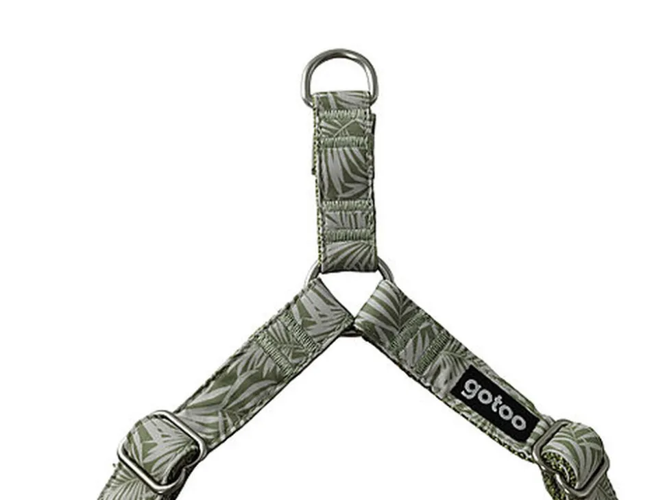 Gotoo - Harnais Feuilles Vert pour Chien