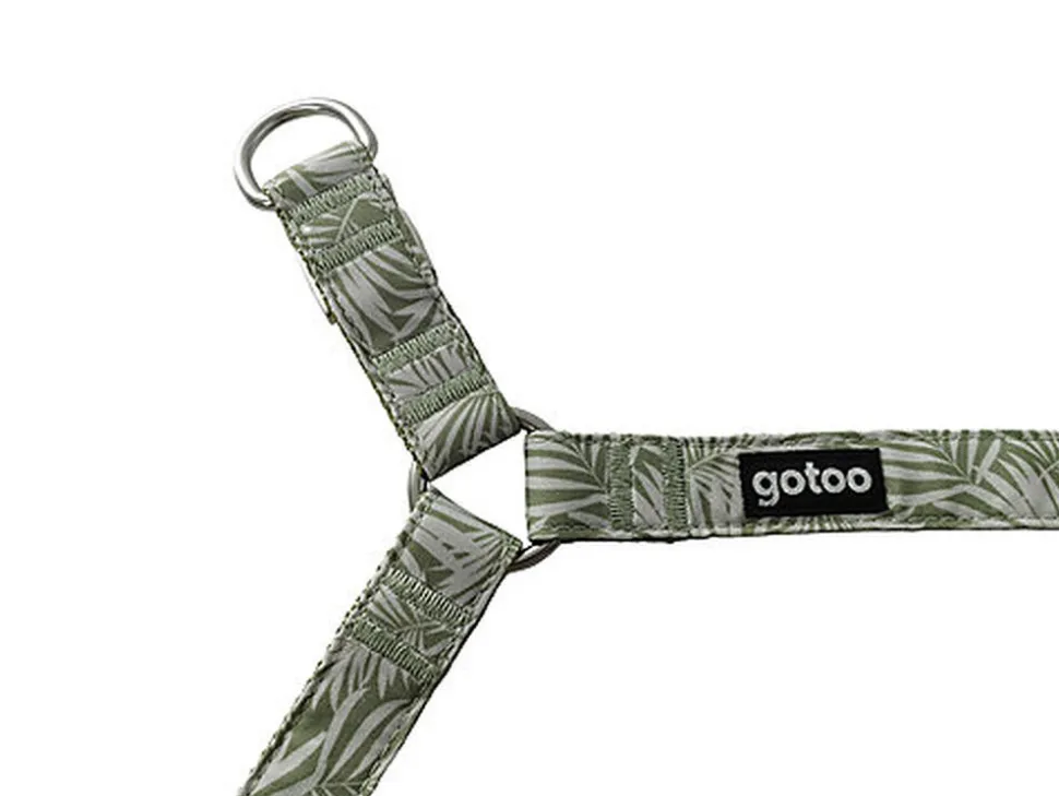 Gotoo - Harnais Feuilles Vert pour Chien