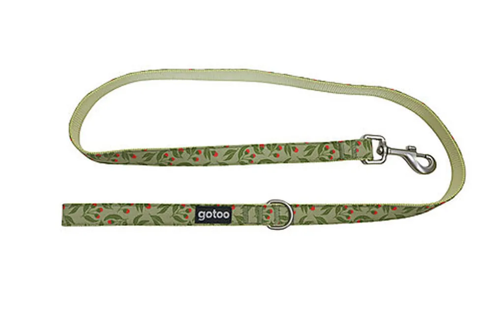Gotoo - Laisse à motif Botanic Vert pour chien - M
