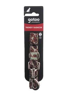 Gotoo - Laisse en Paisley Khaki pour Chien - M