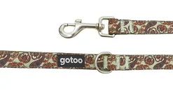 Gotoo - Laisse en Paisley Khaki pour Chien - M