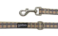 Gotoo - Laisse en Tartan Marron pour Chien - M