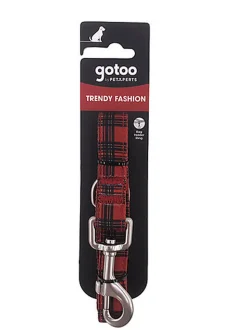 Gotoo - Laisse en Tartan Rouge pour chien - M