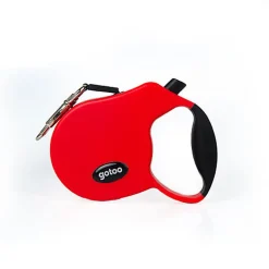 Gotoo - Laisse Enrouleur Rouge pour Chien