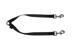 Gotoo - Laisse Essentials Double Noir pour Chien