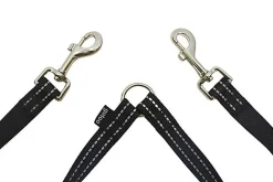 Gotoo - Laisse Essentials Double Noir pour Chien