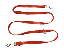 Gotoo - Laisse Essentials Multi Position Rouge pour Chien