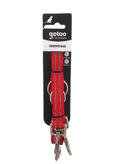 Gotoo - Laisse Essentials Multi Position Rouge pour Chien