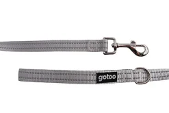 Gotoo - Laisse Essentials en Nylon Premium Gris pour Chien