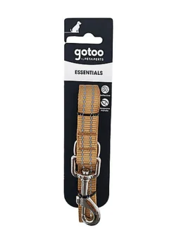 Gotoo - Laisse Essentials en Nylon Premium Beige pour Chien