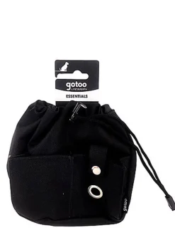 Gotoo - Sac Essentiels à Friandises Noir pour Chien