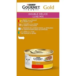 Gourmet - Boîte Gold Double Délice pour Chat - 12x85g