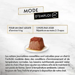 Gourmet - Repas REVELATIONS Mousseline Poulet et Bœuf nappée de sauce pour Chats - 48X57g