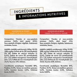 Gourmet - Repas REVELATIONS Mousseline Poulet et Bœuf nappée de sauce pour Chats - 48X57g