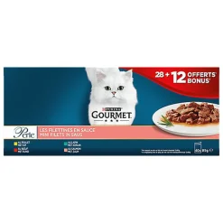 Gourmet - Sachets Fraîcheur Perle Les Filettines En Sauce Pour Chat Adulte - 40x85g