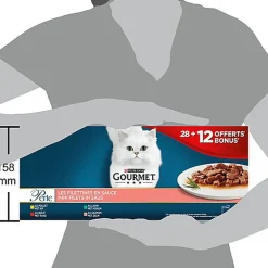 Gourmet - Sachets Fraîcheur Perle Les Filettines En Sauce Pour Chat Adulte - 40x85g