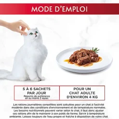 GOURMET - Sachets fraîcheurs MON PETIT à la Viande pour Chats - 6x50g
