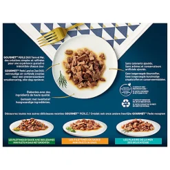 GOURMET - Sachets fraîcheurs PERLE Duo Terre et Mer pour chats - 12x85g