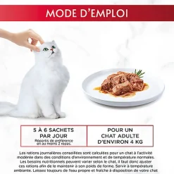 GOURMET - Sachets fraîcheurs MON PETIT aux Poissons pour chats adultes- 6x50g