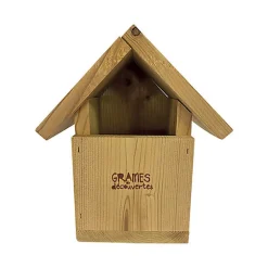 Graines de Découverte - NICHOIR TOIT 2 PENTES OUVERTURE CARRE
