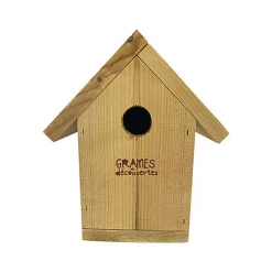 Graines de Découverte - Nichoir Toit 2 Pentes Ouverture Ronde