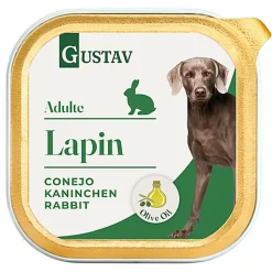 Gustav - Pâtée Adulte au Lapin pour Chiens - 300g