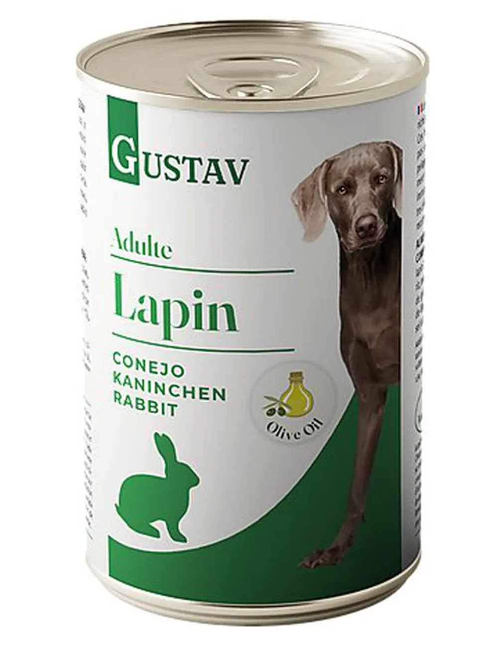 Gustav - Pâtée Adulte au Lapin pour Chiens - 400g