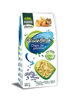 Hamiform - Crunchy's Chips de Pomme pour Rongeur - 60g