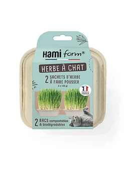 Hamiform - Herbe à Chat Prêt à faire Pousser - 2 x 125g