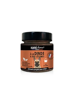 Hamiform - Pâtée Cuisinée pour chien à la dinde et aux légumes - 250g