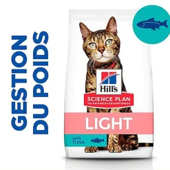 Hill's Science Plan - Adult Light Croquettes Pour Chat Au Thon  -  1,5kg