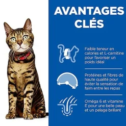 Hill's Science Plan - Adult Light Croquettes Pour Chat Au Poulet -  3kg
