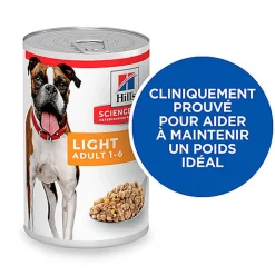Hill's Science Plan - Adult Light Boite Pour Chien Poulet  - 370g