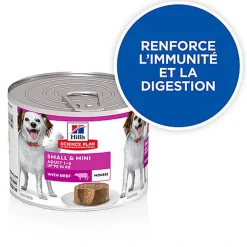 Hill's Science Plan - Adult Small&Mini Mousse Pour Chien Adulte De Petite Race Bœuf  - 200g
