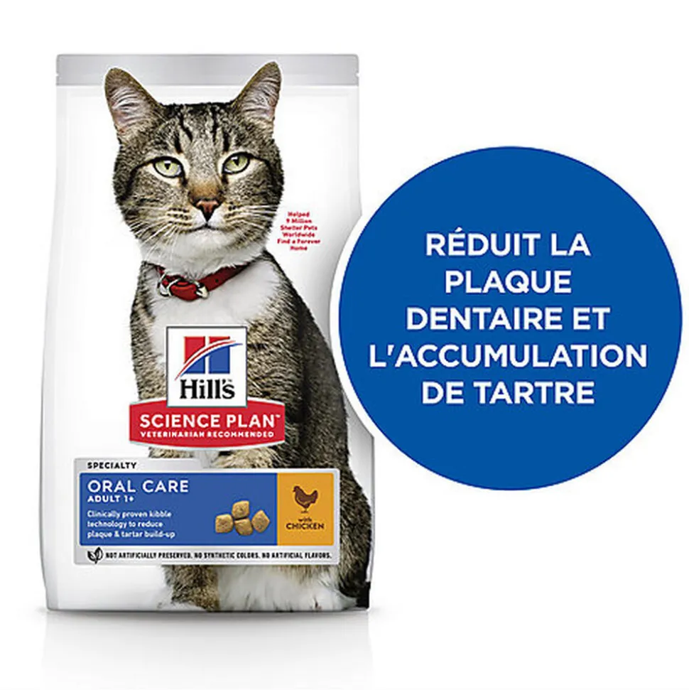 Hill's Science Plan - Croquettes Oral Care Chat au Poulet - 1,5kg