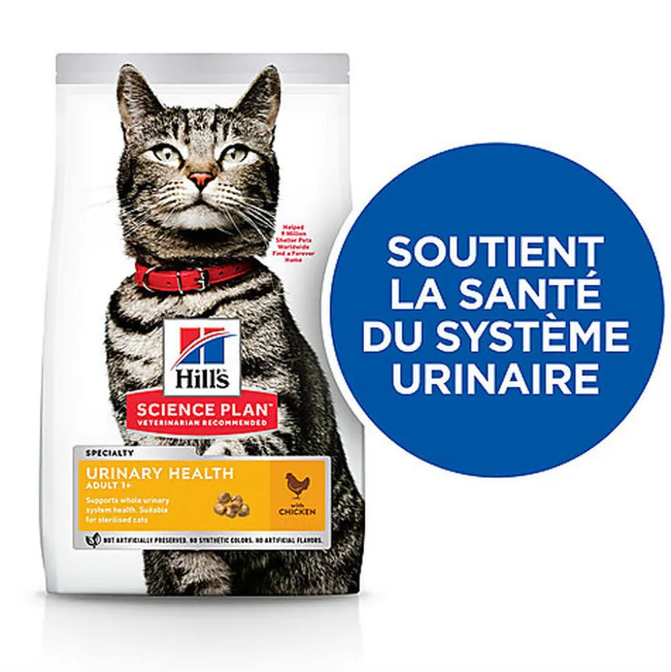 Hill's Science Plan - Croquettes Urinary & Sterilised au Poulet pour Chat