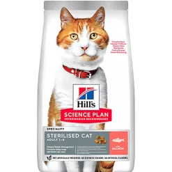 Hill's Science Plan - Croquettes Feline Adult Sterilised Cat  Saumon -3kg