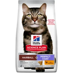 Hill's Science Plan - Croquettes Feline Hairball & Perfect Coat Poulet - 3kg