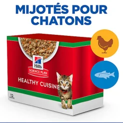 Hill’s Science Plan - Healthy Cuisine Mijoté Pour Chaton Au Poulet - 12x80g