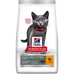 Hill's Science Plan - Kitten Sterilised Cat Croquettes Pour Chaton Stérilisé Au Poulet  - 300g
