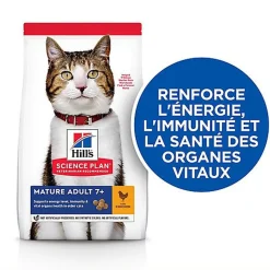 Hill's Science Plan - Mature Adult Croquettes Pour Chat Agé Au Poulet  -  1,5kg