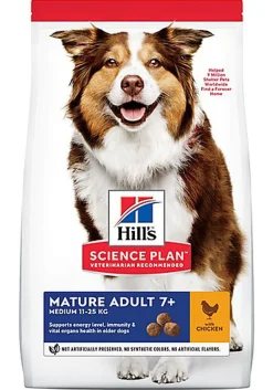 Hill's Science Plan - Mature Adult Croquettes Pour Chien Agé Au Poulet  - 12kg