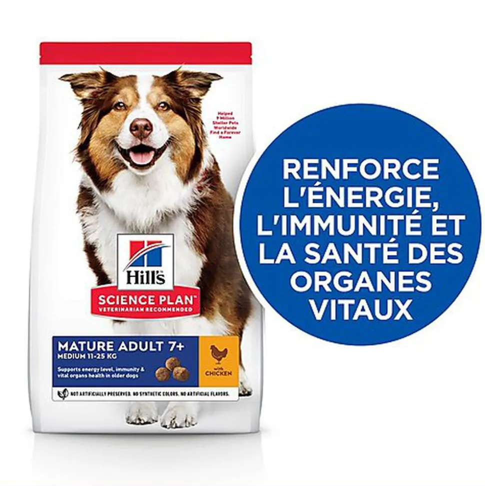 Hill's Science Plan - Mature Adult Croquettes Pour Chien Agé Au Poulet - 12kg