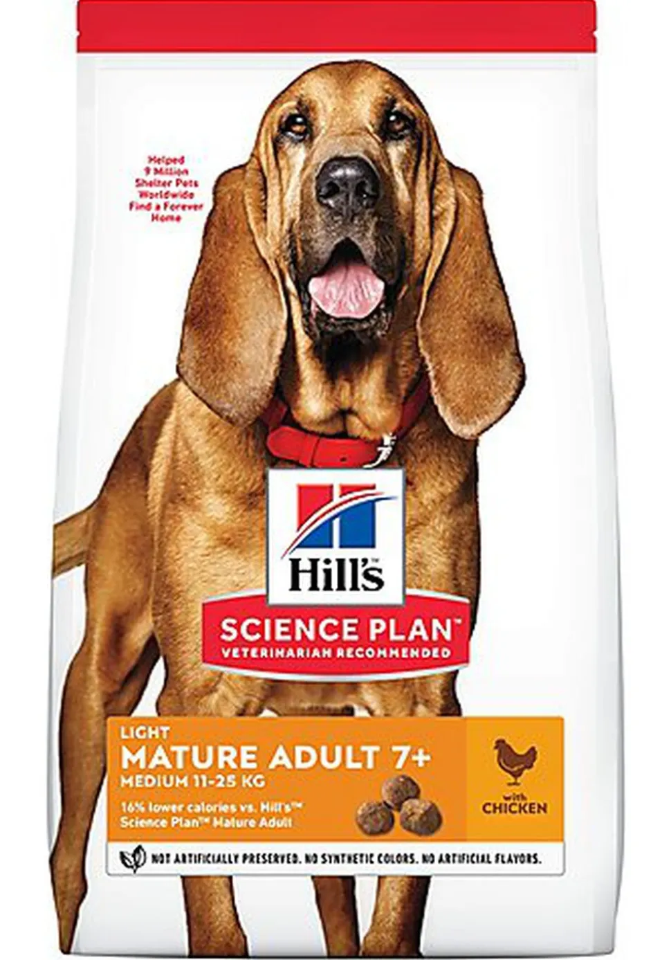 Hill's Science Plan - Mature Adult Light Croquettes Pour Chien Agé Au Poulet - 12kg