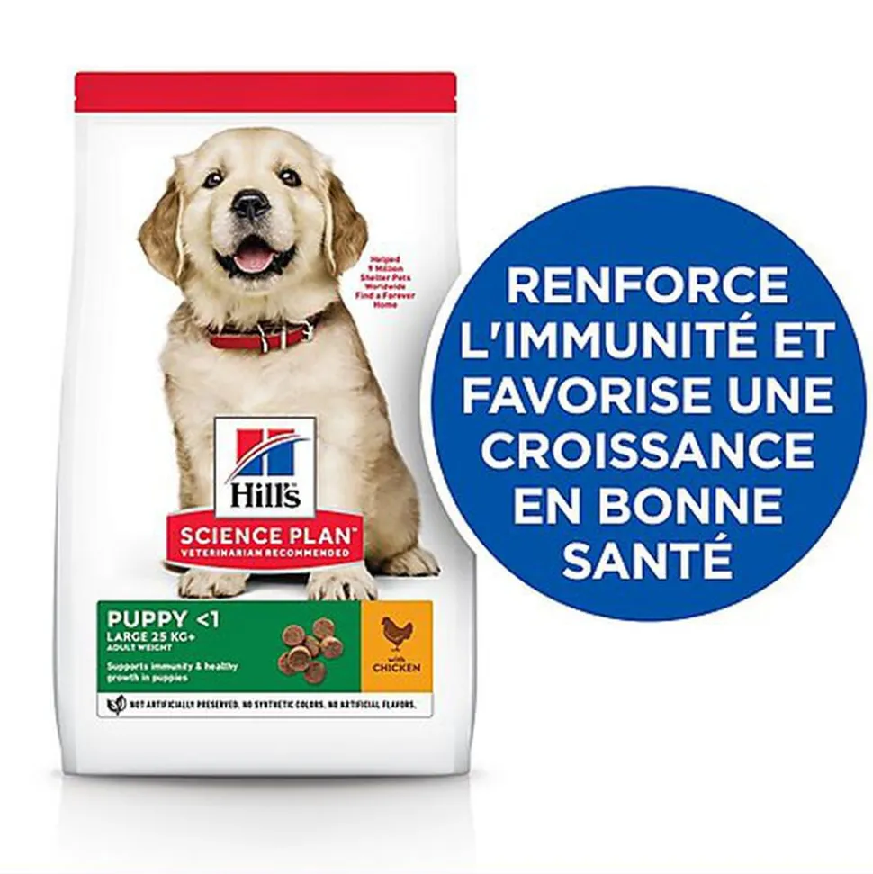 Hill's Science Plan - Puppy Croquettes Pour Chiot De Grande Taille Au Poulet - 12kg