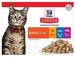 Hill's Science Plan - Sachets Multipack pour Chat - 12x85g