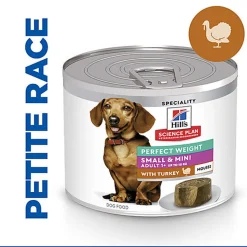 Hill’s Science Plan Perfect Weight Adult Small&Mini Mousse Chien Adulte Petite Race Dinde,  - 200g