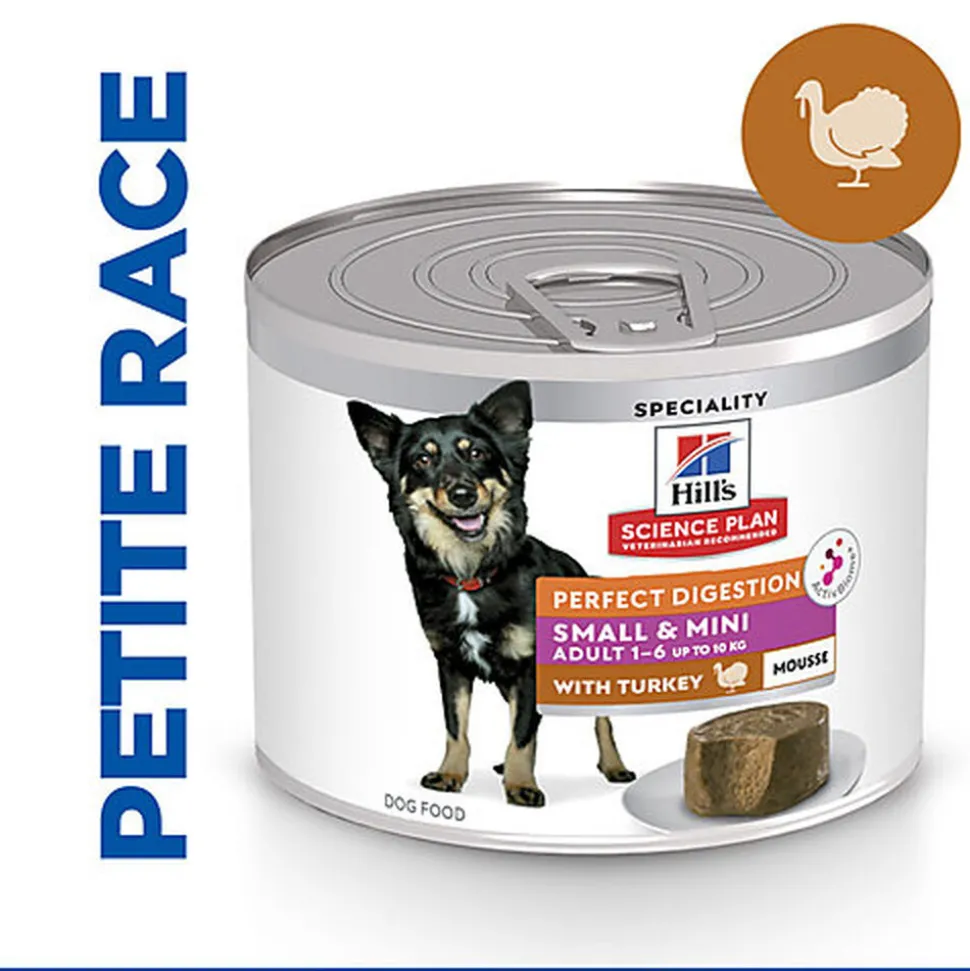 Hill’s Science Plan Perfect Digestion Adult Small&Mini Mousse Chien Adulte Petite Race Dinde - 200g